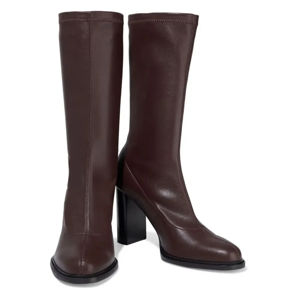 Stella McCartney Palmer faux stretch-leather sock boots Vegan Leather GUC - Picture 3 of 16